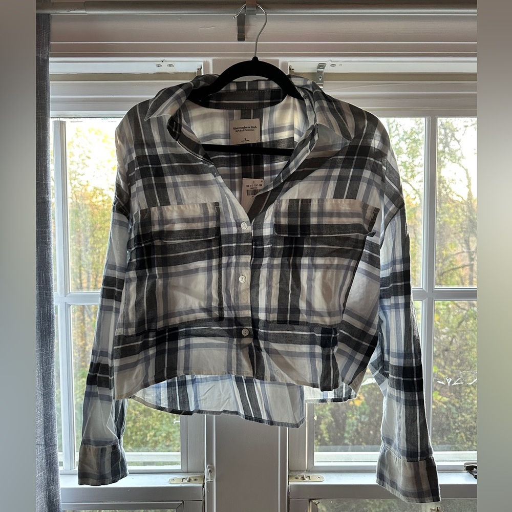Abercrombie & Fitch Blue Plaid Shirt